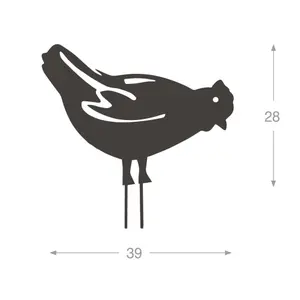 Figurine décoratif à piquer poule Louis Moulin (x5) image-1