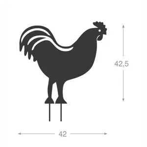 Figurine décoratif à piquer coq Louis Moulin (x5) image-1