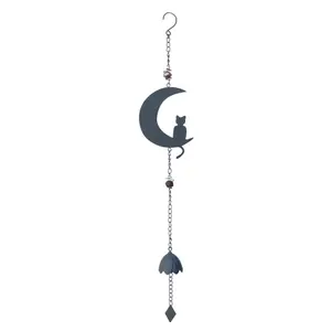Campanella da giardino gatto luna con perle Louis Moulin