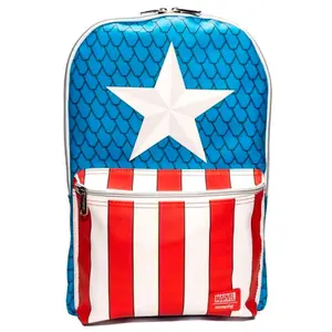 Rugzak met kinderspelden Loungefly Marvel Captain America image-0