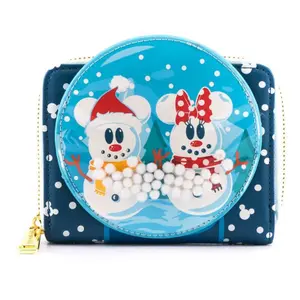 Girl's wallet Loungefly Disney Snowman Mickey Minnie image-1