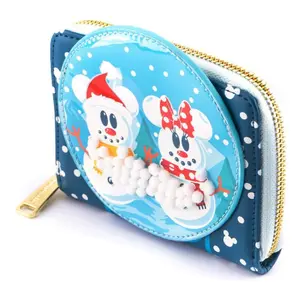 Girl's wallet Loungefly Disney Snowman Mickey Minnie image-2