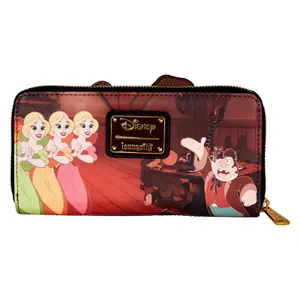 Girl's wallet Loungefly Disney Beauty and the Beast Villains Gaston Scene image-2