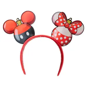 Κορίτσι ζώνη κεφαλής Loungefly Disney Mickey & Minnie Christmas ear image-2