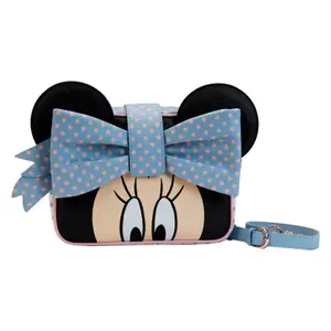 Girl's shoulder Bag Loungefly Disney Minnie Mouse Pastel Polka Dot ear