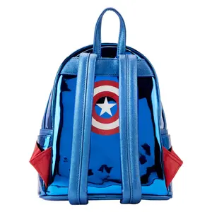 Zaino da bambino Loungefly Marvel Captain America metallic image-1