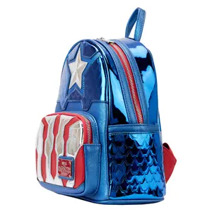 Zaino da bambino Loungefly Marvel Captain America metallic image-2