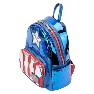 Zaino da bambino Loungefly Marvel Captain America metallic image-3