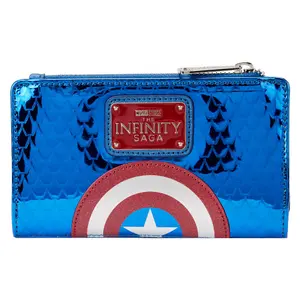 Girl's wallet Loungefly Marvel Captain America metallic image-2