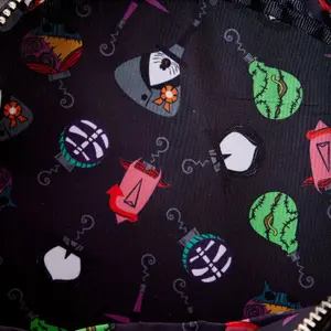 Girl's shoulder Bag Loungefly Disney Nightmare Before Christmas Wreath String Lights Glow image-3
