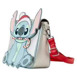 Girl's shoulder Bag Loungefly Disney Stitch Holiday glitter image-2