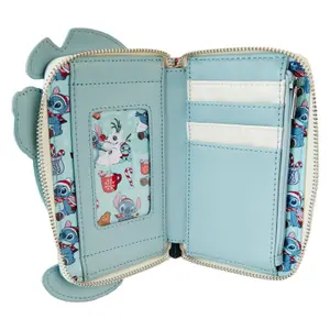 Girl's wallet Loungefly Disney Stitch Holiday glitter image-2