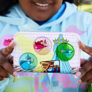 Girl's wallet Loungefly Disney Sleeping Beauty Castle Three Good Fairies Stained Glass image-1