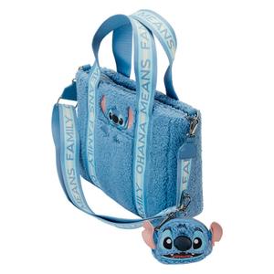 Borsa a tracolla in peluche Loungefly Loungefly Disney Stitch image-3