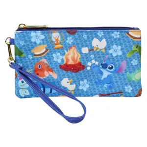 Portfolio Loungefly Disney Stitch Camping Cuties zipper wrislet image-0