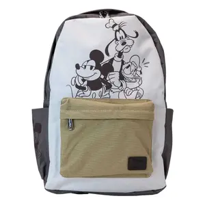 Mini nylon backpack Loungefly Ça - Full-Size Mickey and Friends Canvas image-0