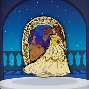 Emaliowane szpilki z efektem 3D Loungefly Disney Belle image-1