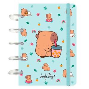 Notesník Lovely Story Capibara Blubble Tea A6
