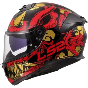Volle motorhelm LS2 FF808 Stream II Drako image-0