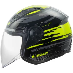 Jet-Motorradhelm LS2 OF616 Airflow II Brush image-0