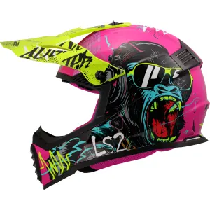 Casco de moto para niños LS2 MX437 Fast II Mini Gorilla
