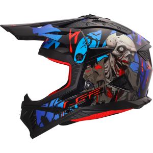Motorrad-Cross-Helm LS2 MX708 Fast II Zombie II