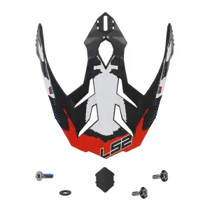 Visière casque de moto cross rechange LS2 MX701 Extend