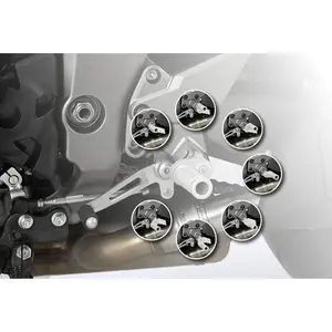 Adjustable motorcycle footrest supports LSL image-0