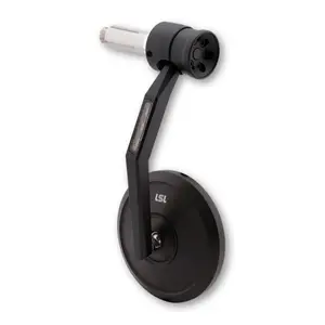Motorcycle handlebar end mirror with LED indicators LSL Retro DESIGN Cap1 image-0