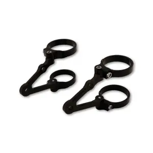 Kort roterende forlygteklemme til motorcykel, med blinklysfastgørelse LSL