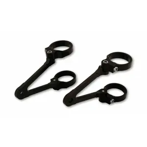 Rotating long motorcycle headlight clamps, without turn signal attachment LSL image-0