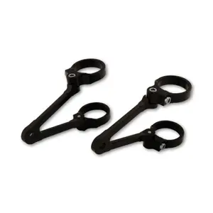 Rotating long motorcycle headlight clamps, without turn signal attachment LSL image-0