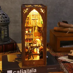 Maquette miniature décorative Ludistri DIY Book Nook Ludistri - Salle de lecture
