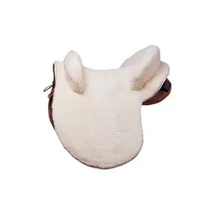 Zadelhoes voor paard synthetisch schapenleer Ludomar