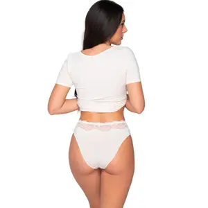 Calcinha de renda feminina Luna Micro Touch image-4