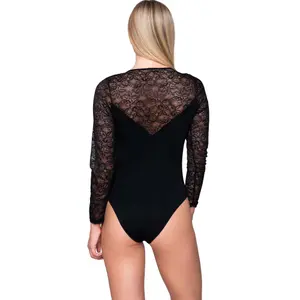 Body dentelle manches longues femme Luna Micro Touch Lace image-1
