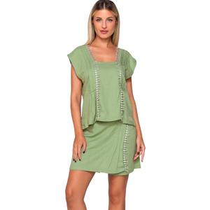 Ärmellose Bluse, Damen Luna Sage image-3