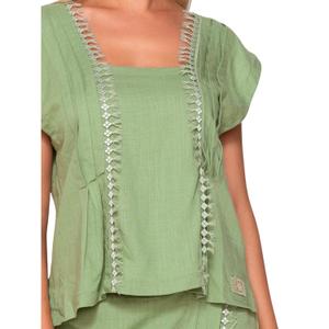 Ärmellose Bluse, Damen Luna Sage image-6