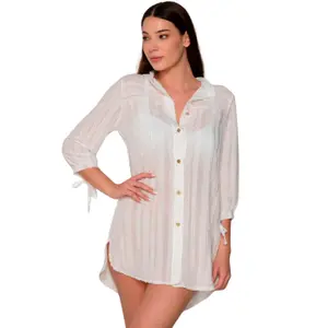 Long sleeve shirt dress for women Luna Praise image-0