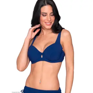 Non-padded balcony bikini top for women Luna Blue Sense