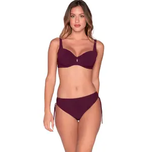 Non-padded balcony bikini top for women Luna Blue Sense image-1