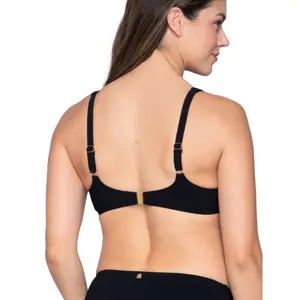 Non-padded balcony bikini top for women Luna Blue Sense image-2
