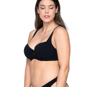 Non-padded balcony bikini top for women Luna Blue Sense image-5