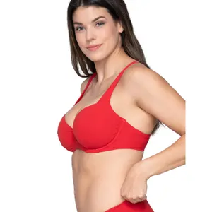 Non-padded balcony bikini top for women Luna Blue Sense image-4