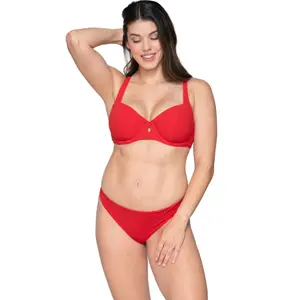 Non-padded balcony bikini top for women Luna Blue Sense image-1
