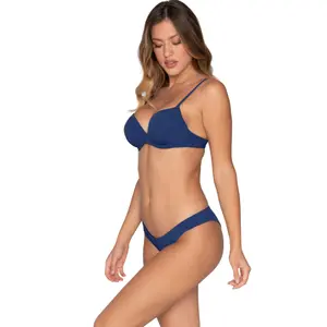 Underwired bikini top for women Luna Blue Sense image-5
