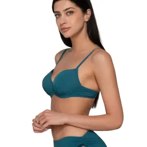 Underwired bikini top for women Luna Blue Sense image-4