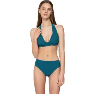 Frau Plissierter Triangel-Bikini-Oberteil Luna Blue Sense image-1