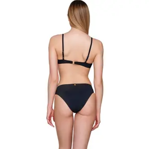 Pleated women's bikini bottom Luna Blue Sense image-3