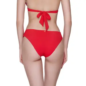 Pleated women's bikini bottom Luna Blue Sense image-2
